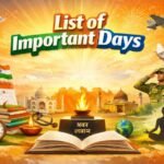 Complete List of Important Days in India- भारतामधील महत्त्वाचे दिवस आणि विशेष दिनदर्शिका