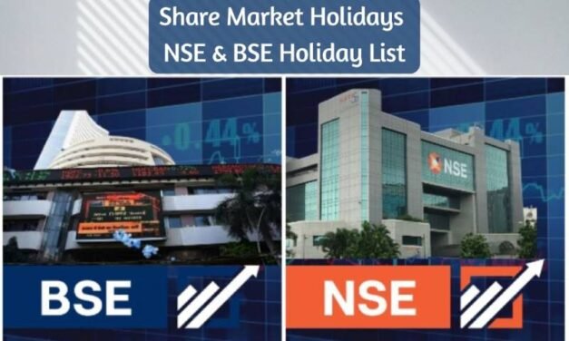 Important List of Share Market Holidays in 2026 – शेअर बाजार सुट्ट्या — गुंतवणूकदारांसाठी महत्त्वाची माहिती– NSE & BSE Holiday List